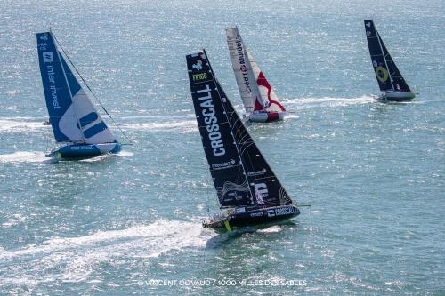 Le Class40 au départ des Sables d'Olonne